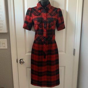 ‼️💯DOLCE & GABBANA Plaid dress size 38